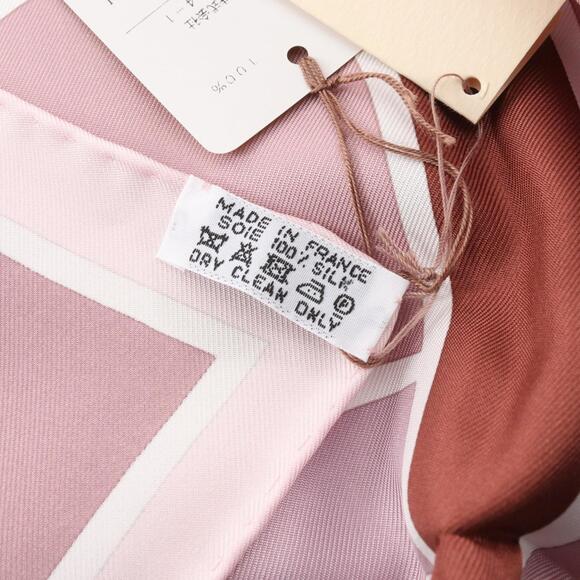 HERMES Pink Silk Scarf - Picture 3 of 5